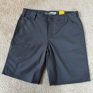 NWT Carhartt Women's Professional Gray Canvas Work Short 6 Pocket Size 10
